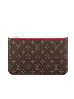 Louis Vuitton Neverfull Pouch Brown Monogram Canvas